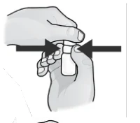 A close-up of a hand holding a bottle

Description automatically generated
