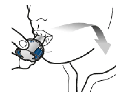 A close-up of a person's hand holding a blue and white device

AI-generated content may be incorrect.